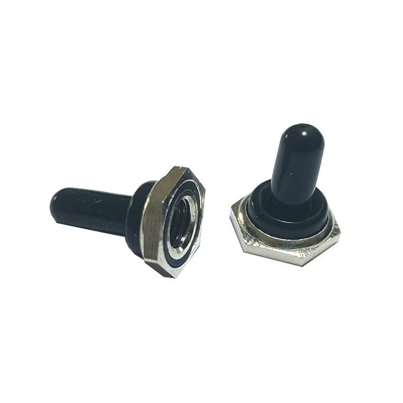 TSIOHKBS 5PCS M6*0.75mm Black Toggle Switch Rubber Cover Caps Home Tools Accessories 6mm