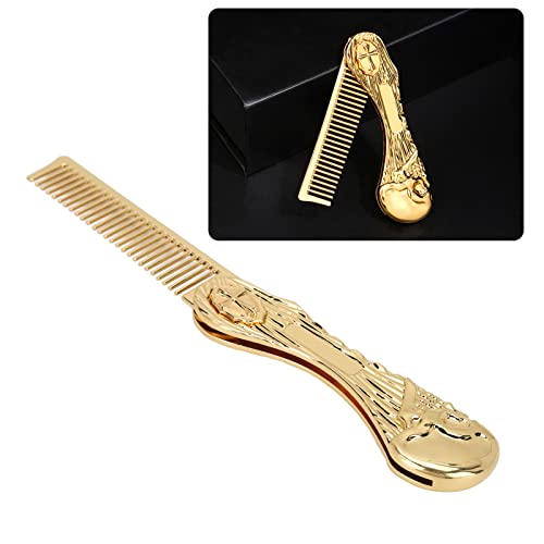 Peine plegable de aleación para cabello y barba miniatura 6