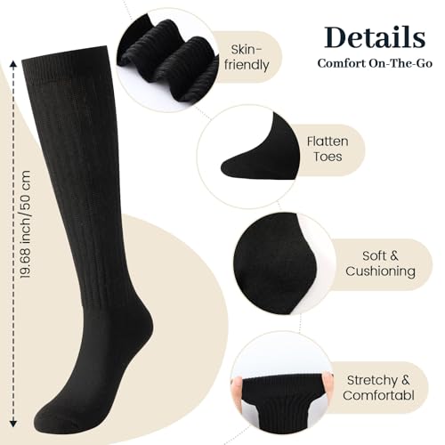 Image of Pleneal Slouchy Socks for Women Scrunch Sock Knit Chunky Crew Boot Socks