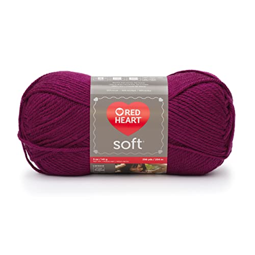 Image of Red Heart Soft Berry Yarn - 3 Pack of 141g /5oz - Acrylic - 4 Medium (Worsted) - 256 Yards - Knitting /Crochet
