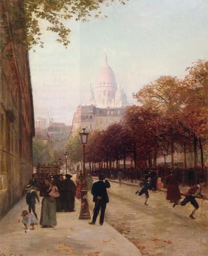 Tableau Toile Gabriel Gilbert : l'élégance d'une peinture décorative de Paris