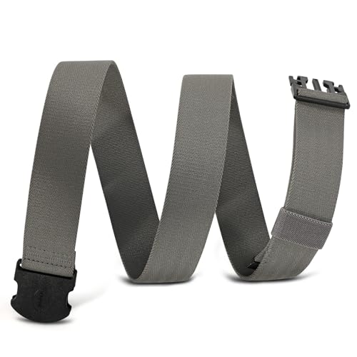 Image of WHIPPY Mens Elastic Stretch Belt Unisex Adventure Web Belt for Women Men with Non-Metal Buckle Adjustable Belts