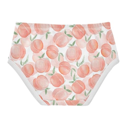 Girls' Underwear Pink Peaches Cotton Stretch Comfort Toddler Panties2