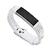 EPYSN Replacement Bands Compatible Fitbit Alta/Alta HR,Bling Silver Rhinestone Accessories Dressy Bracelet Band Wristband Women White