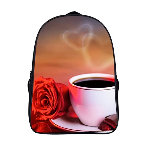 Sac d'école unisexe café 40x28x16cm pour enfants