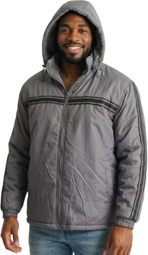 Image of ToBeInStyle Men's Zip Up Long Sleeve High Collar Polar Fleece Jacket