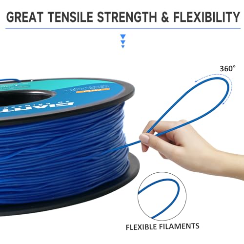 Filament souple et flexible GIANTARM TPU bleu pour impression 3D - 5