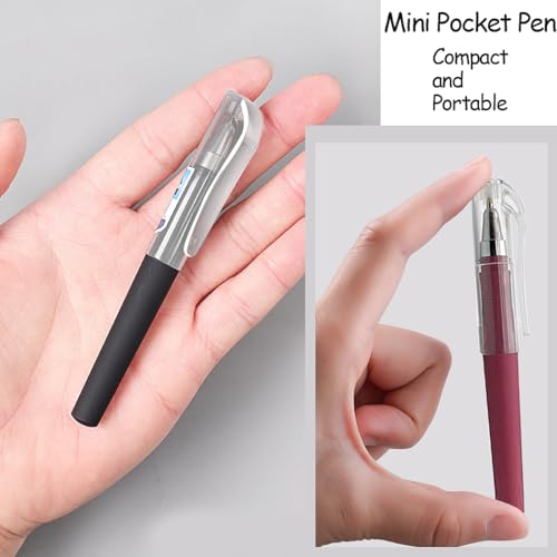 Bolígrafos de tinta gel negra paquete 40 mini y 20 recambios miniatura 5