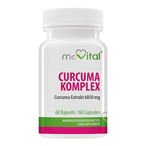 McVital Curcuma Komplex 13.700 mg • 60 Kapseln • Curcuma Extrakt • Mit Curcumin & Piperin Cover
