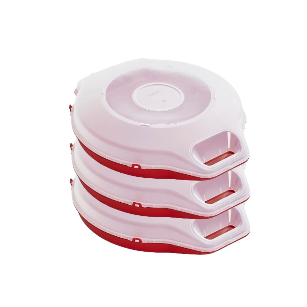 Original Organics Clear Three Christmas Wreath And Garland Storage Boxes