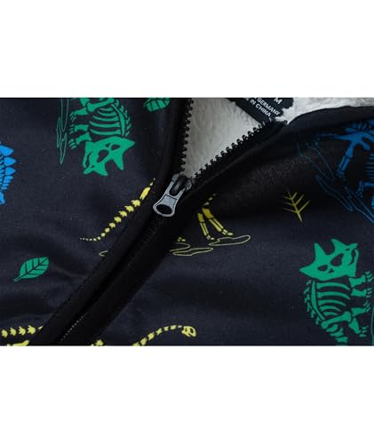 Image of V VALANCH Toddler Fleece Jacket Boys Girls Zip Up Hoodie Sweatshirt | Full Fleece Lining Throughout, Thick Warm, Cartoon, for Casual, School, Outerwear, Winter