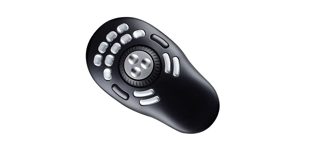 Contour Design Shuttle Pro V2 - Enhanced Multimedia Editing Tool with Jog Wheel & Shuttle Dial - Mac & PC Compatible - Customizable Shortcuts & Macros