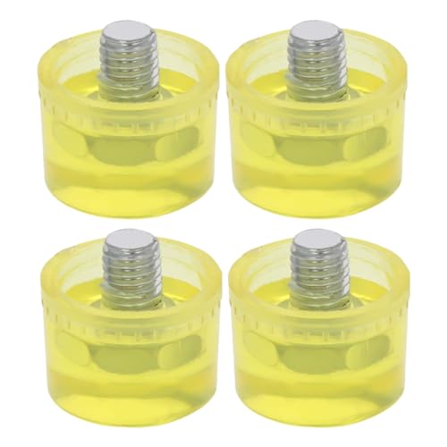 HOLIDYOYO 4 Pcs Rubber Hammer Mallet Tip Rawhide Mallet Head Striking Head for Jewelry Making