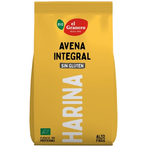 El Granero Integral - Harina de Avena Integral- Sin Gluten - BIO - 1 Kg