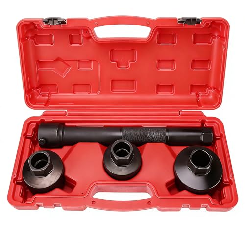 BOOMSTART 4TLG Axialgelenk Werkzeug 30-45 mm Innere Spurstangen Werkzeug Axialgelenk mit Rollen Universelles Spurstangen Schlüssel Spurstangengelenk Abzieher für Auto