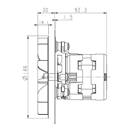 Estrattore aspiratore fumi LN2 NATALINI PL20CE0120 W931200120 per stufa a pellet Completo di Encoder