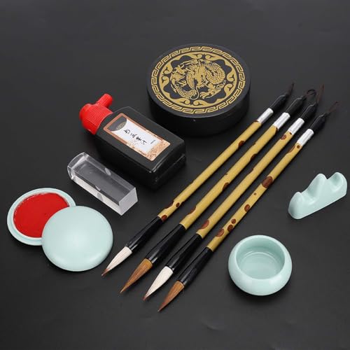 Kit de pinceles de caligrafía para principiantes con pluma y tinta 2