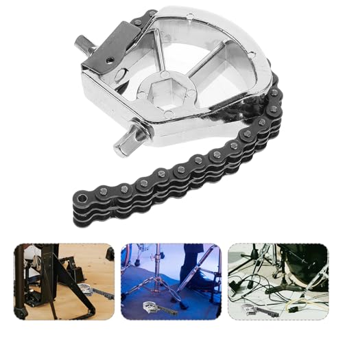 Pedal simple para bombo con cadena doble ajustable miniatura 7