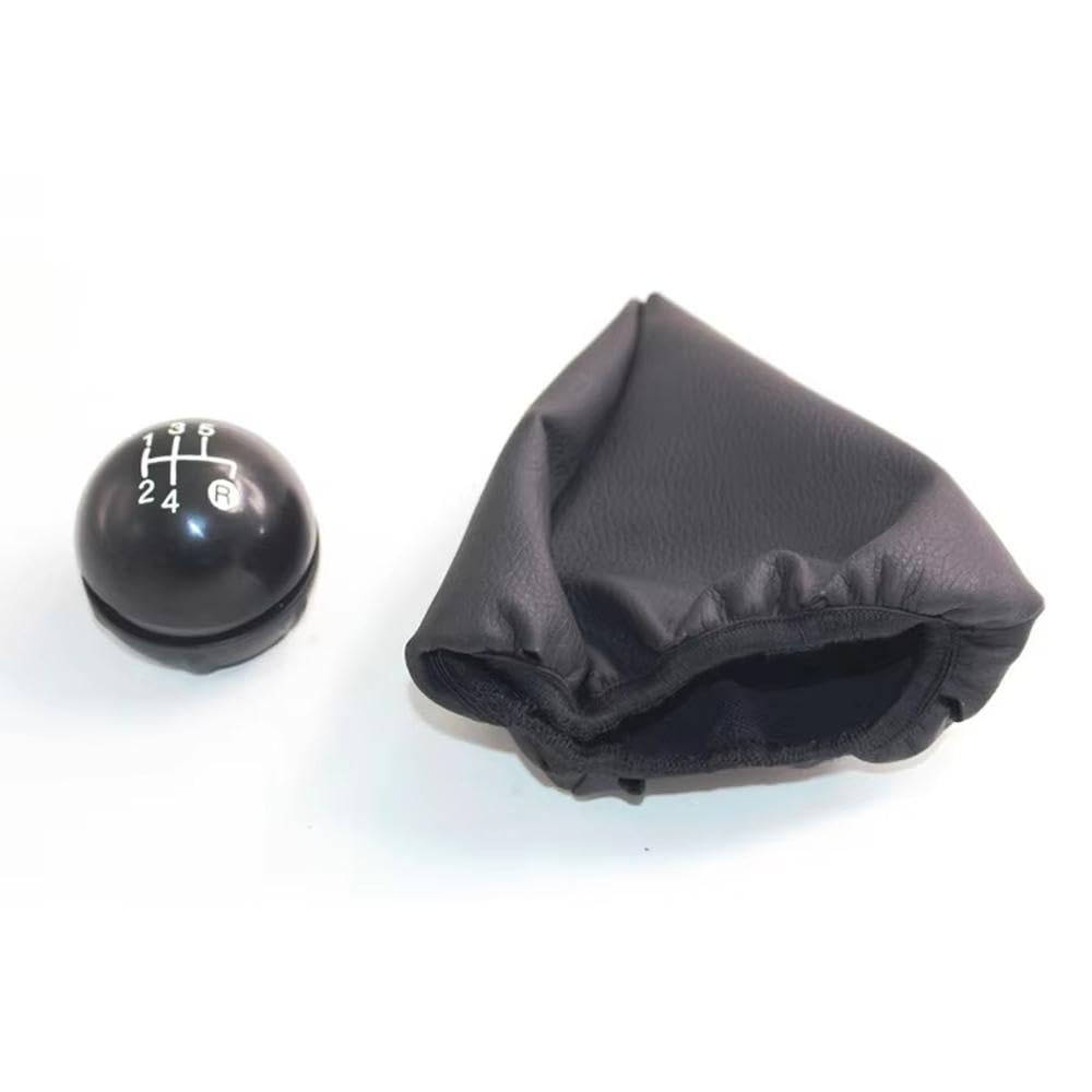 YDXHERTA 5 Speed Car Shift Knob Gear Shifter Lever with Leather Boot for Fiat 500 Auto Parts