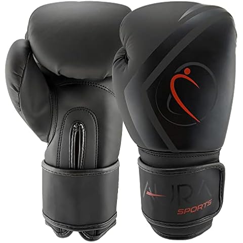 Boxing Training Gloves for Men & Women, Sparring, Kickboxing, MMA, Muay Thai, Heavy Bag, Ventilated Palm 6oz-16oz, Black, Pink, Red, Gold (Black, 10oz) Cover