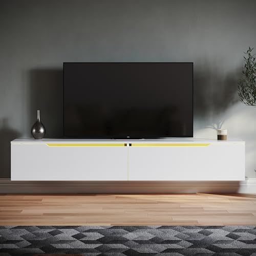 Il Mobile per TV è disponibile in due opzioni di installazione: a parete o a pavimento. Dimensioni del mobile TV (LxPxA): 180x35x30 cm.