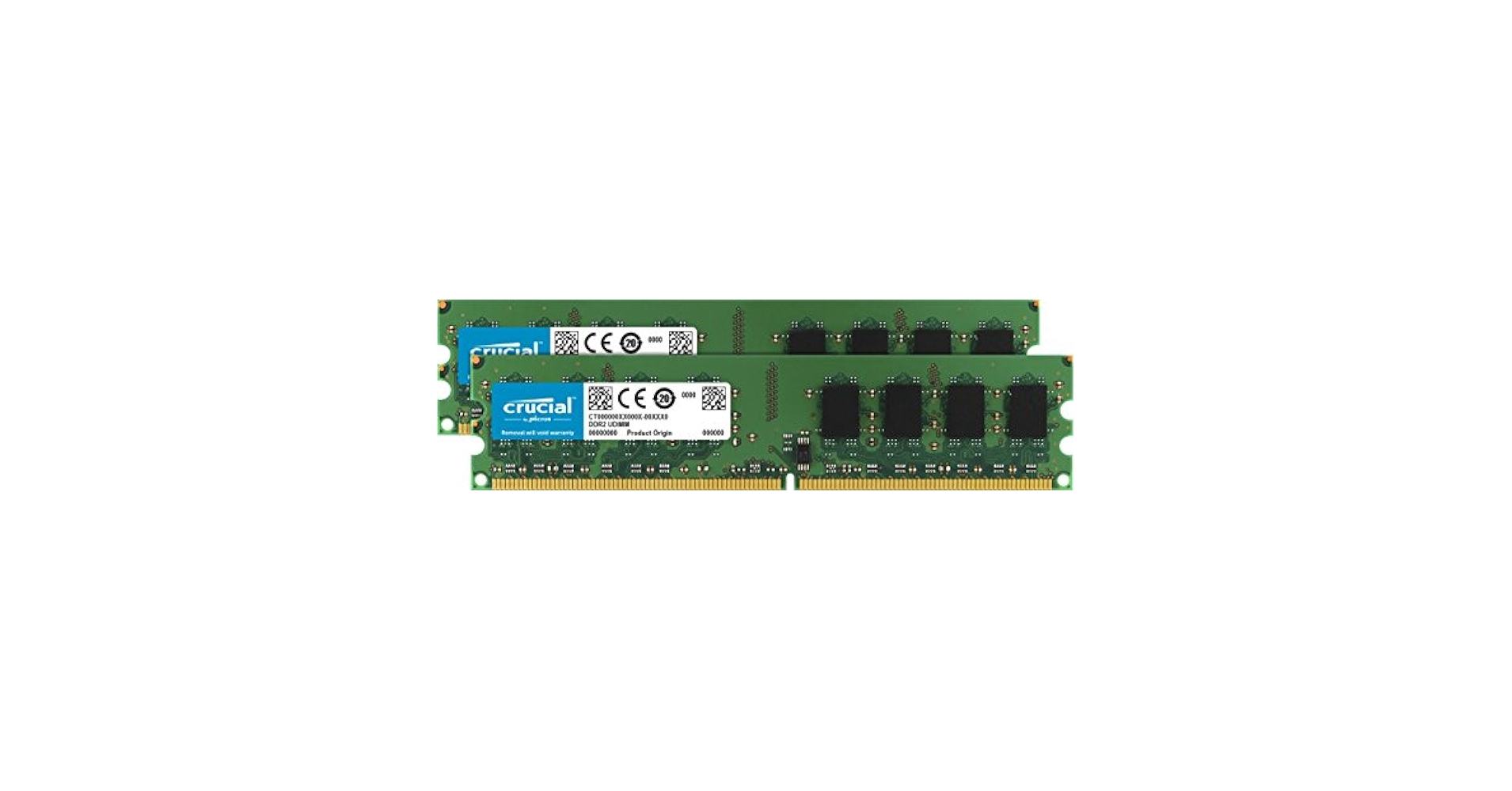 Crucial DDR2 4MBx2枚セット Crucial 4GB Kit (2GBx2) DDR2 800MHz (PC2-6400) CL6