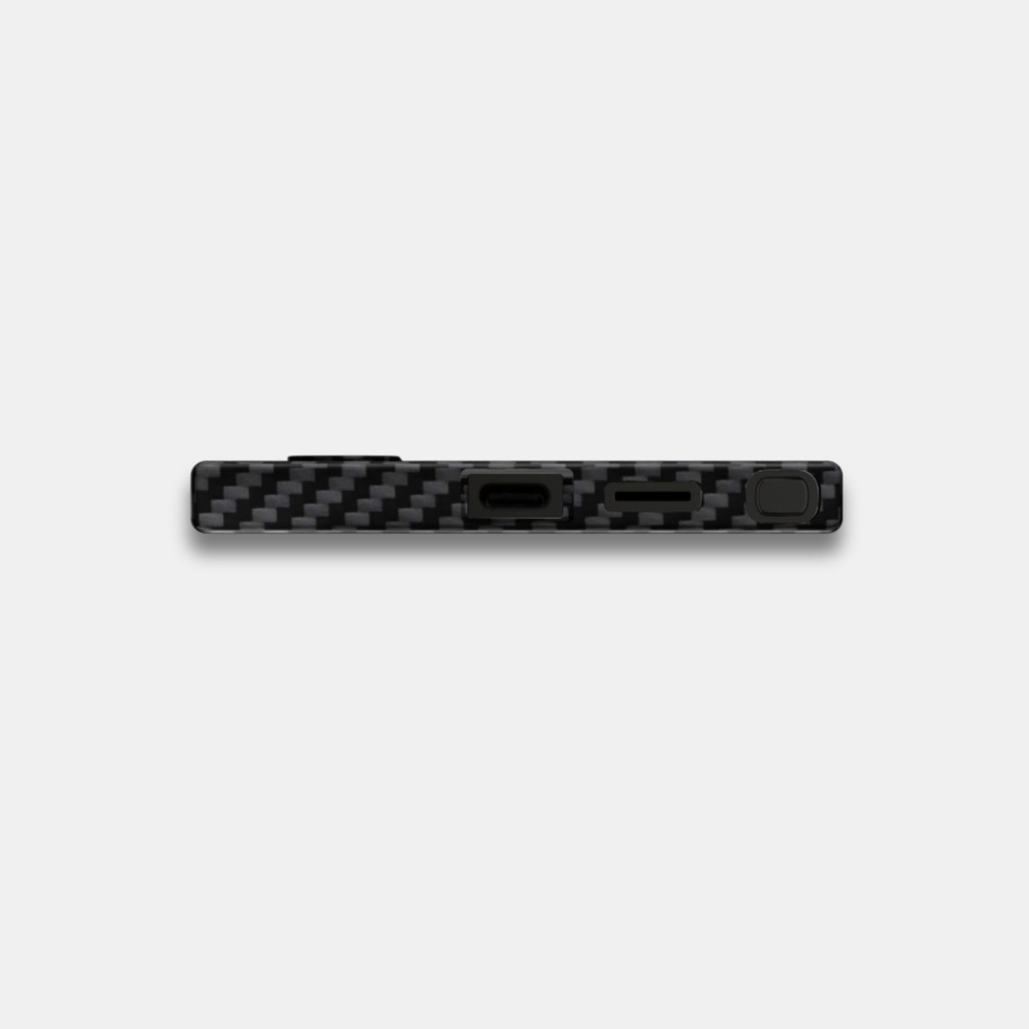 Hybrid Carbon x Aramid (Kevlar) Samsung Galaxy S25 Ultra Edge Case - Custodia protettiva - Custodia per cellulare | Compatibile con magnete | Copertina rigida - Cover - Nero - Uomo (Samsung