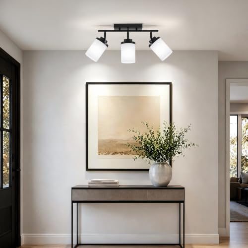 Dvnctz Modern Semi Flush Mount Ceiling Light, Black, 3-Light by Dvnctz - Used condition - Image 8