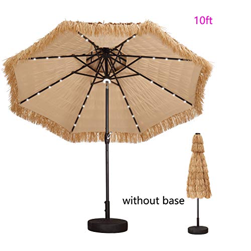 OVASTLKUY Thatched Tiki Umbrella (10ft)