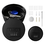 BUSOGON Security Lock Boxes with 4 Digit Combination Code, Small Lock Box for House Keys, Portable Safe Lock Box for Renovation, Homestay, Warehouse, Office, Gym