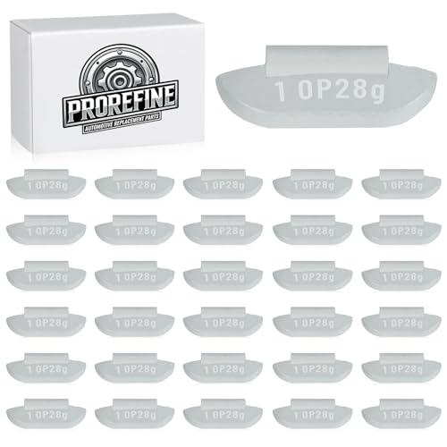 Upgraded 1 oz Clip On Wheel Weights for Steel Rims Corrosion-Resistant Coated Painted Tire Balancing Weight P Style Gray 30pcs