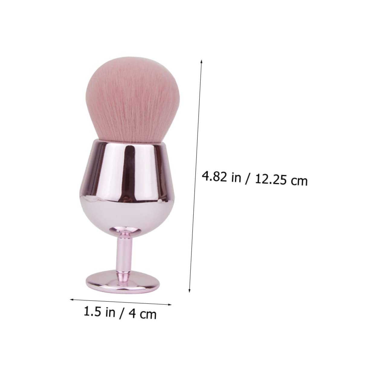 Mikinona Professional Blush Brush Unique Shaped Loose Powder Makeup Tool for Blending Foundation and Blush Brush for Application