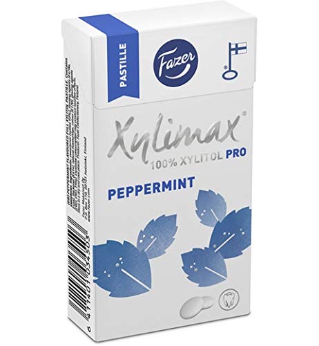 Fazer Xylimax Peppermint full xylitol pastilles 40 Boxes of 38g