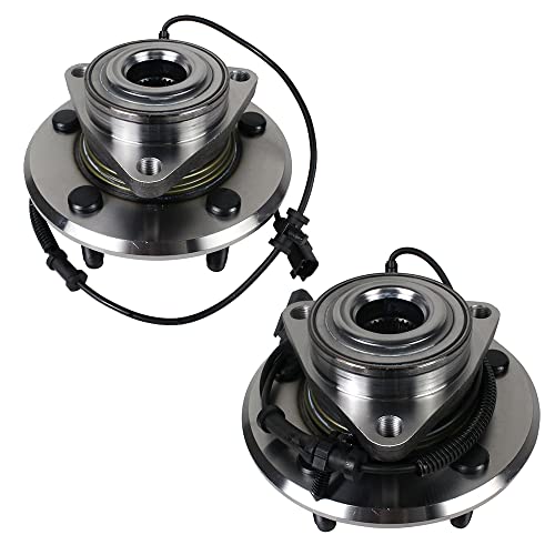 Autoround 515126 Pair Front Wheel Bearing and Hub Assembly Compatible with 2009-2010 Dodge Ram 1500, 2011 Ram 1500, 5 Lug W/ABS