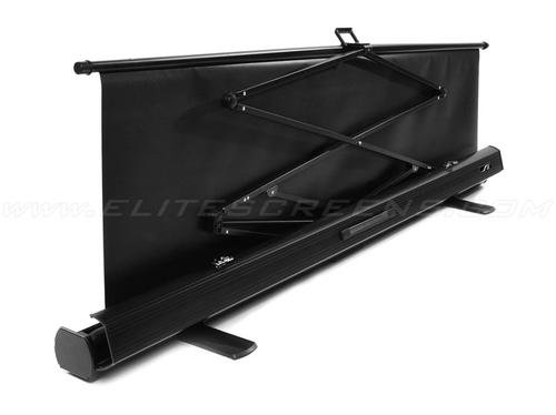 Image of Elite Screens ezCinema Plus Series, 84-inch Diagonal 16:9, Floor Pull Up Portable Projection Screen, Model: F84XWH1