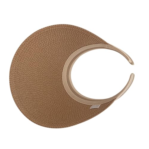 GLEAVI Sombrero de Sol para Mujer Protección UV y Ventilación, Sombrero de ala Ancha Abierto y Plegable Adecuado para Piscina y Parque en Verano