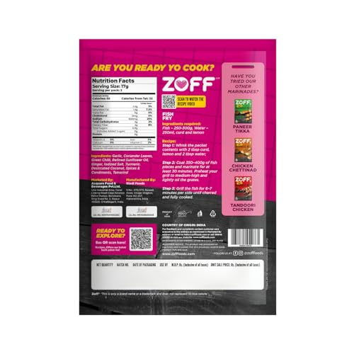 ZOFF Marinade Mix – Flavorful Fish Fry Masala – Perfect for Seafood Lovers – Ready-to-Cook, No Preservatives or Additives – 25g - Image 2 thumbnail