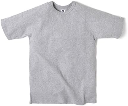 Amazon 無地 Tシャツ メンズ ストレッチ 半袖 ティーシャツ ラグラン ホワイト グレー ネイビー ブラック 小さいサイズ フィット 30代 40代 アメカジ 日本製 国産 人気 こだわり S Gray Tシャツ カットソー 通販