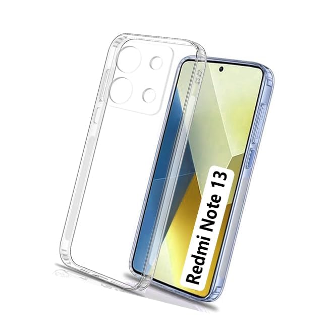 Image of Case Creation Brand - Mobile Cover for Xiaomi Redmi Note 13 (Soft & Flexible Back Case), Transparent