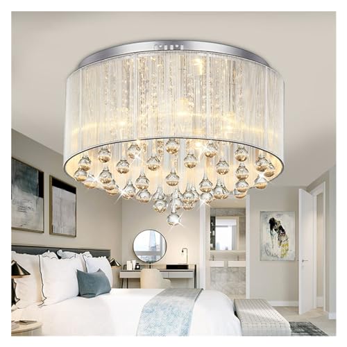 Lustre goutte d'eau blanc de style milieu du siècle pour éclairage d'escalier