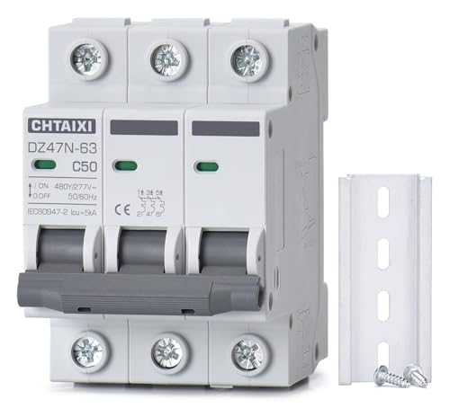 Disjoncteur miniature MCB C20 tripolaire à déclenchement magnéto-thermique 480V