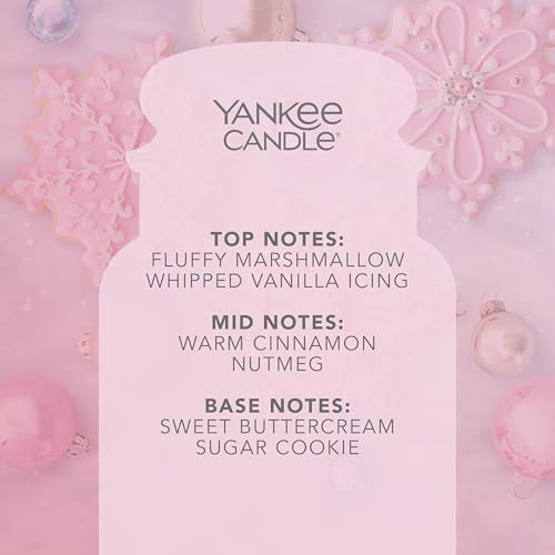 Image of YANKEE CANDLE Snowflake Cookie Large Jar Candle, Pink