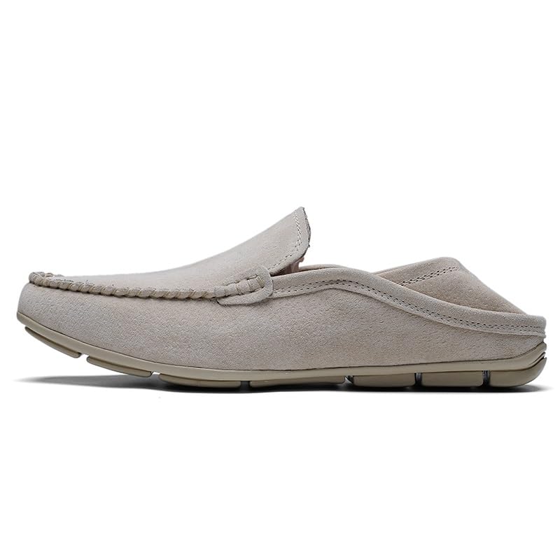 Men's Loafers Shoes Round Toe Suede Vamp Loafer Shoes Slip Resistant Flexible Comfortable Prom Party Slip-ons3