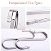 Ganchos en Forma de S 8 PCS Ganchos para Colgar, Plata S...