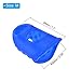 PATIKIL 0.79 Inch Rubber Finger Tips, 20 Pack Silicone Thumb Fingertip Protector Covers Pads Thimble for Guitar Playing Office Counting Sewing, Blue, Clear Medium Size