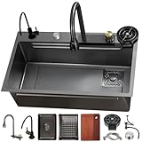 Contenu de l'emballage : découvrez l'ultime ensemble d'évier de cuisine qui améliore votre espace de cuisson. Ce paquet comprend un évier en acier inoxydable, un robinet cascade, un drain, un bassin, une planche à découper, un robinet en verre R, un robinet d'eau potable, une vanne d'angle et une entrée d'eau. Transformez votre cuisine avec cette solution élégante et fonctionnelle pour tous vos besoins culinaires.