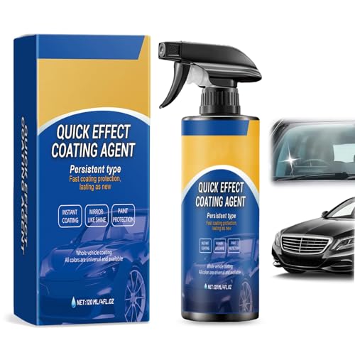 Quick Effect Coating Agent, Advanced Car Quick-Acting Coating Agent Spray, 3 in 1 High Protection Car Coating Spray, Car Polish Ceramic Coating Sprays, Multi-Functional Coating Renewal Agent for Cars