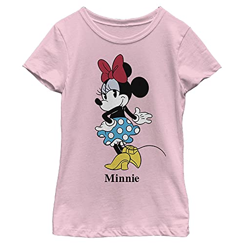 Disney Characters Minnie Skirt Girl's Solid Crew Tee