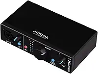 Arturia MiniFuse 1 - Interface de áudio USB compacta com software criativo para gravação, produção, podcasting, guitarra - preto