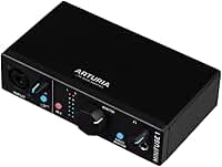 Arturia MiniFuse 1 - Interface de áudio USB compacta com software criativo para gravação, produção, podcasting, guitarra - preto